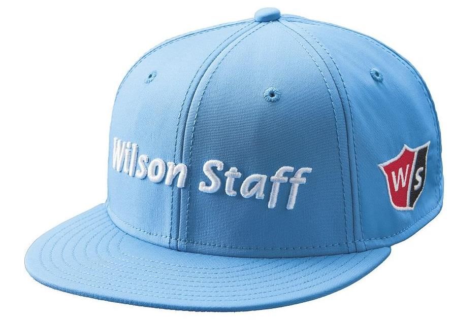 Wilson Staff Flat Brim Herren Golf Cap, blau