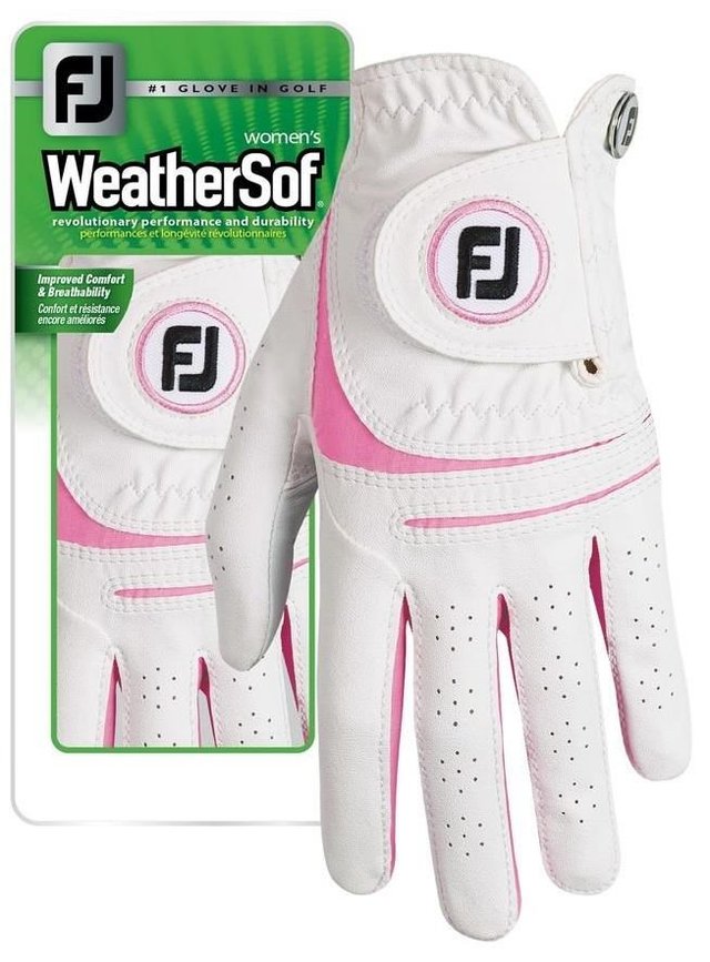 FootJoy WeatherSof Golfhandschuh Für Damen – Weiß, Größe L, Für Die Linke Hand