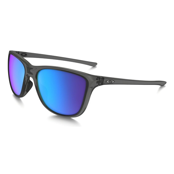 Oakley Reverie Damen Sonnenbrille, Grey Smoke/Sapphire Iridium Polarized
