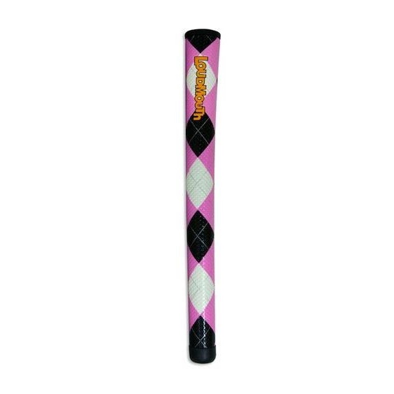 Loudmouth Swing Grip Pink & Black Argyle grip, standard