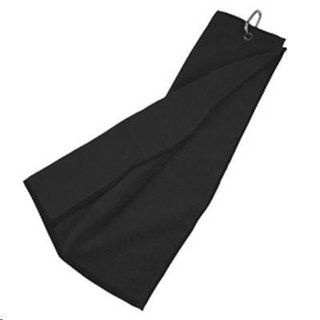 Golfhandtuch Tri-Fold, schwarz