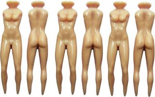 Longridge Strip Teez Plastiktees 76mm, 6Stk.