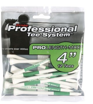 Pride Prolength Tees Green Holztees 101mm, 12Stk.
