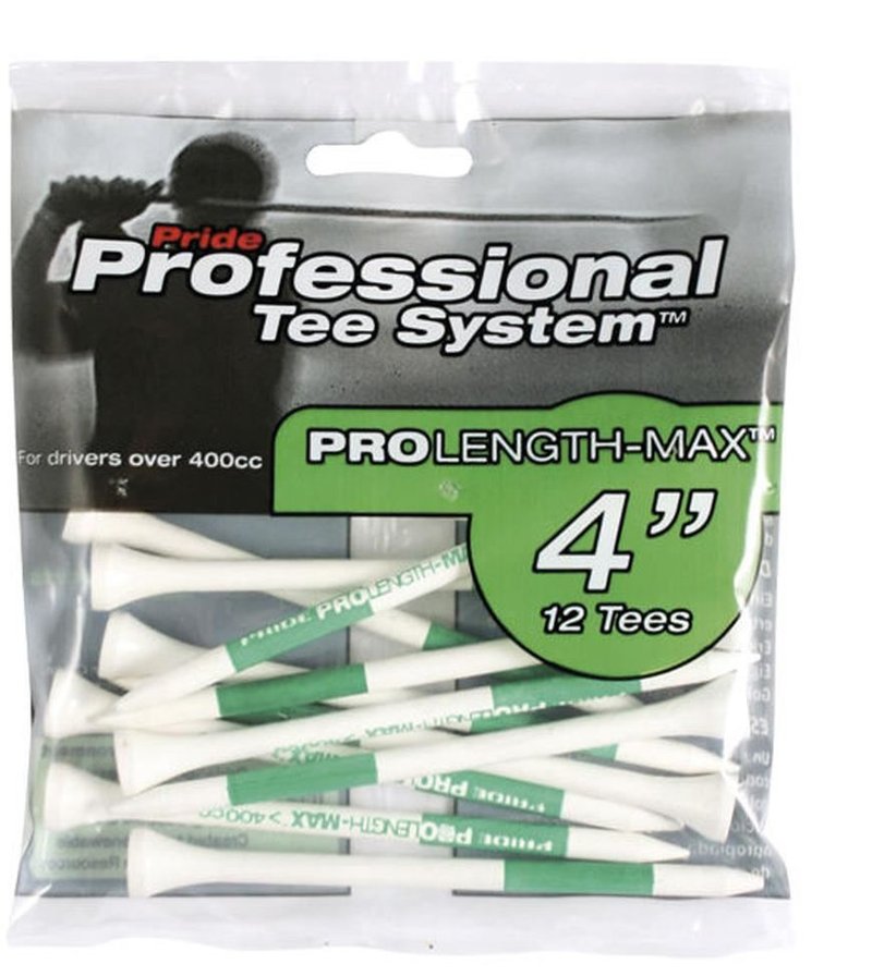 Pride Prolength Tees Green Holztees 101mm, 12Stk.