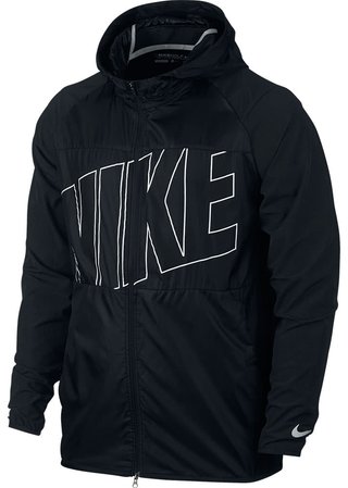 Nike Packable Herrenjacke, schwarz