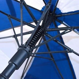 PGA Tour Windproof Double Canopy Regenschirm 62", weiß/blau