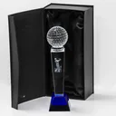 Longridge Crystal Golf Trophy Mit Golfball - 235mm