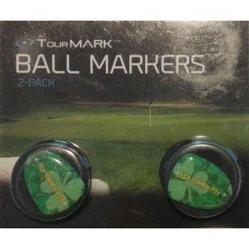 Loudmouth Ball Marker Jumbo Lucky (2pack), schwarz