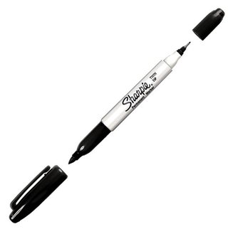 Ostatní Sharpie Twin Tip Permanent Marker, schwarz