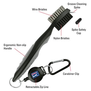 PGA Tour Club Brush and Groove Cleaner, schwarz