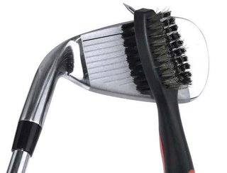 PGA Tour Club Brush and Groove Cleaner, schwarz