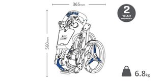 Motocaddy CUBE Golf Trolley, graphit/blau
