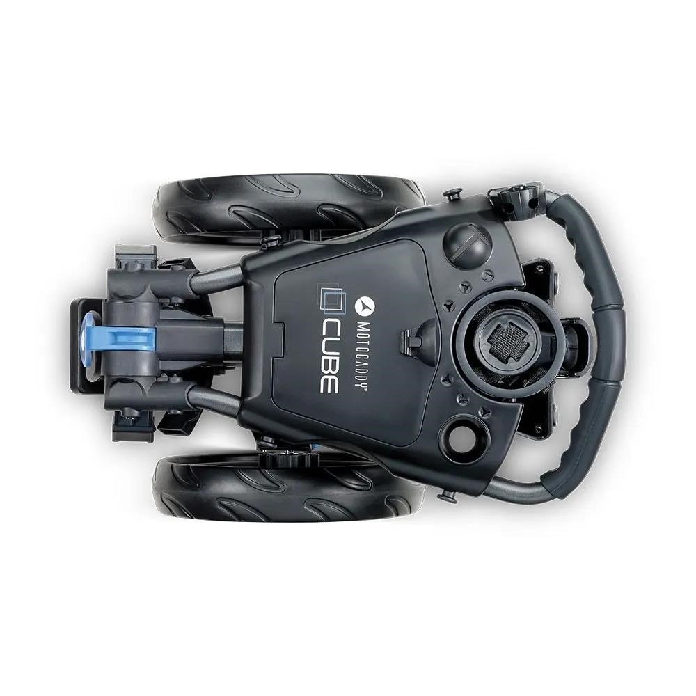Motocaddy CUBE Golf Trolley, graphit/blau