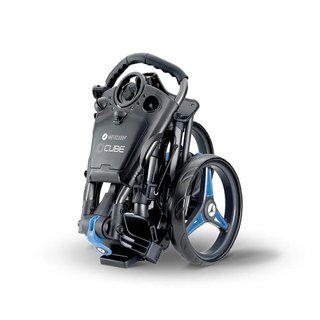 Motocaddy CUBE Golf Trolley, graphit/blau