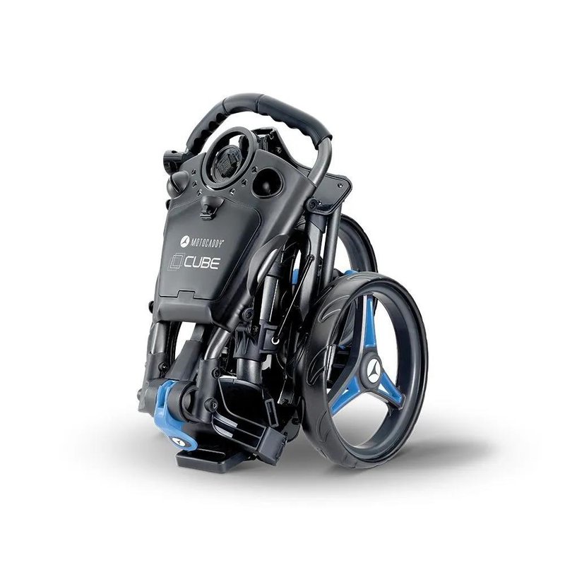 Motocaddy CUBE Golf Trolley, graphit/blau