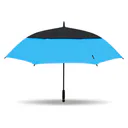 Masters Golf TourDri Colour Burst GR 64" UV Regenschirm, blau/schwarz