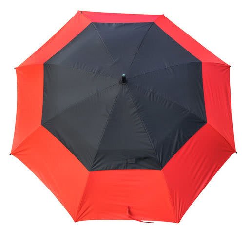 Masters Golf TourDri Colour Burst GR 64" UV Regenschirm, Poppy Red/Jet Black