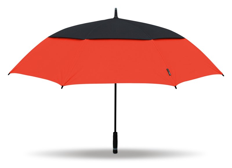 Masters Golf TourDri Colour Burst GR 64" UV Regenschirm, Poppy Red/Jet Black