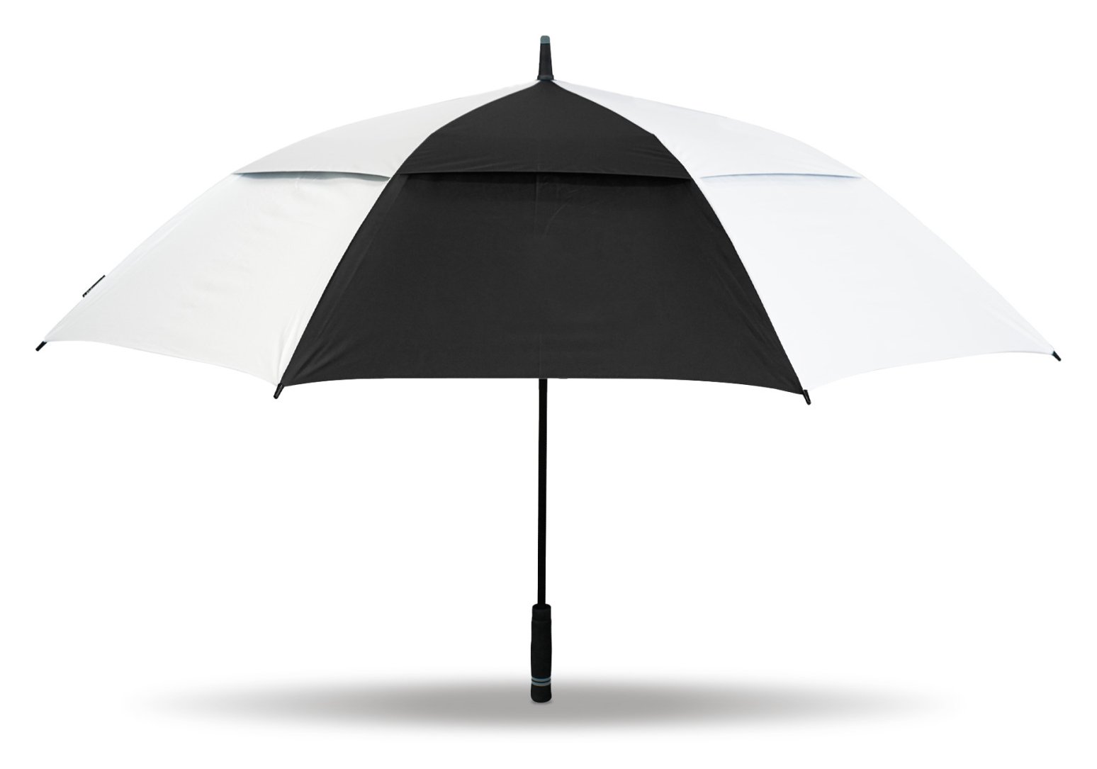 Masters Golf TourDri Classic GR 64" UV Regenschirm, schwarz/weiß