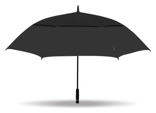 Masters Golf TourDri Classic GR 64" UV Regenschirm, Schwarz