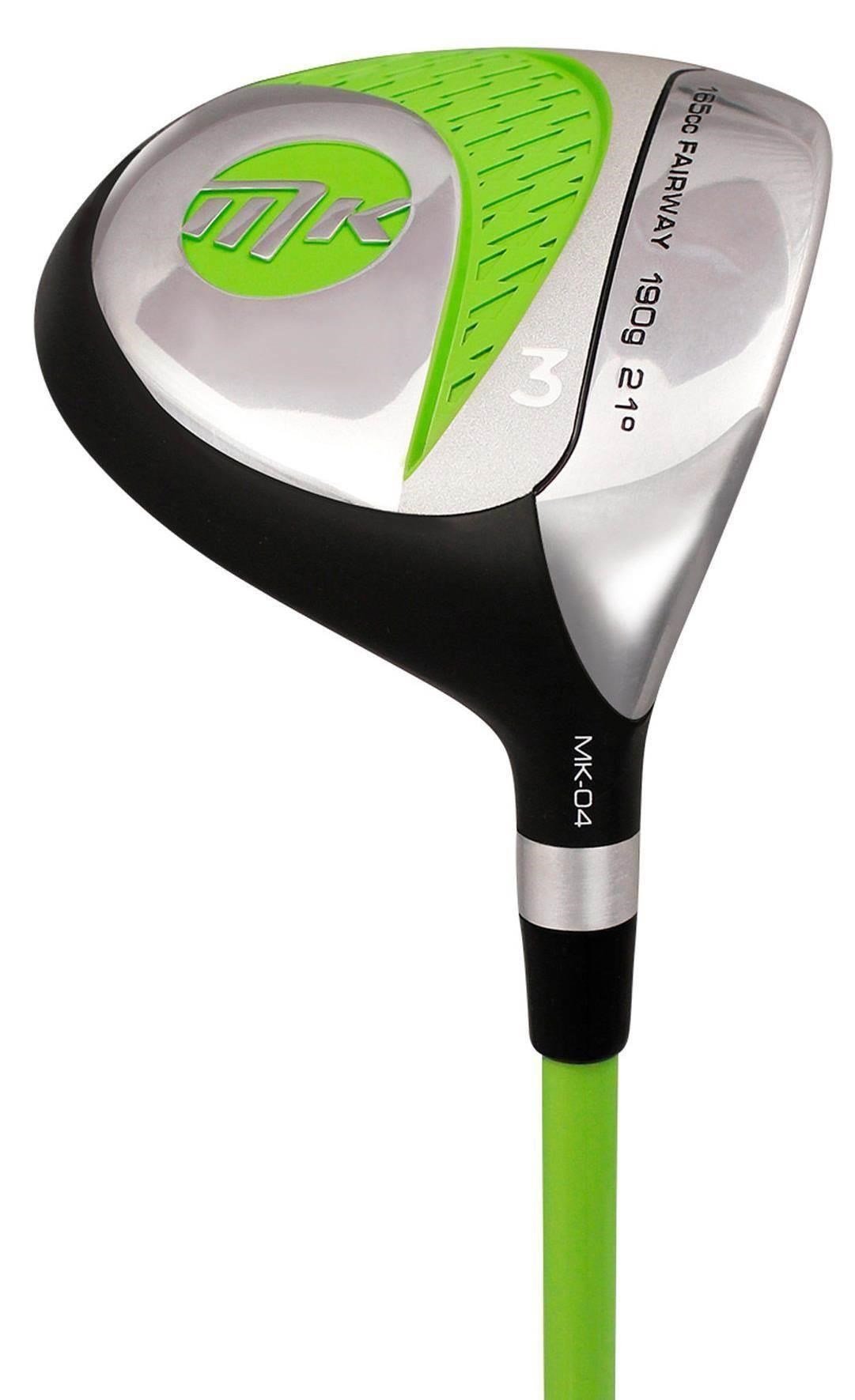 MKids Pro Junior Golf Half Set 57" (145cm/9-11Y) Junior Golfset, Graphit, Stand Bag, Grün