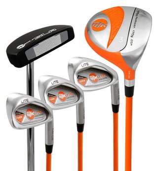 MKids Lite Junior Golfset, Graphit, + Standbag, Orange