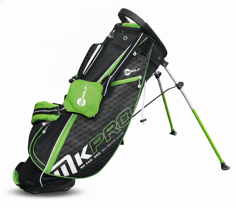 MKids Pro Junior Green 57" (145cm/9-11) Stand Bag, Grün
