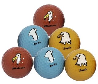 Longridge Under Par Golfbälle, farben mix