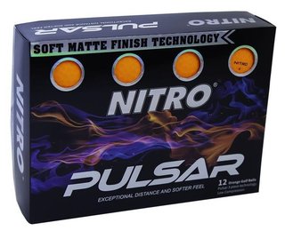 Nitro Pulsar Golfbälle, orange