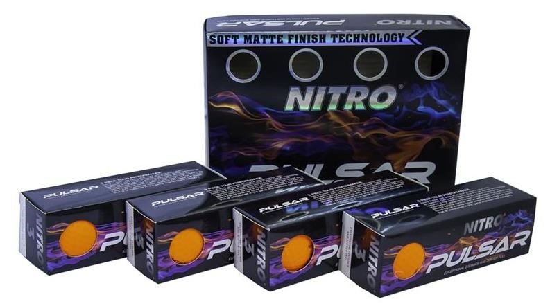 Nitro Pulsar Golfbälle, orange