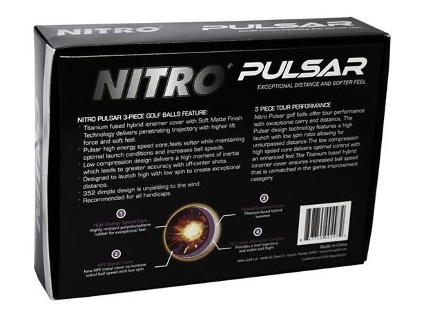 Nitro Pulsar Golfbälle, limette