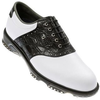 FootJoy DryJoys Tour Herren Golfschuhe, weiss/schwarz