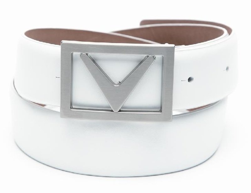Callaway Dramatic Ledergürtel - weiss