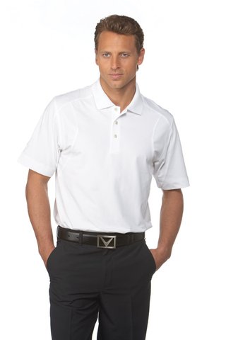 Callaway Stretch Pique Polo Herren - weiss