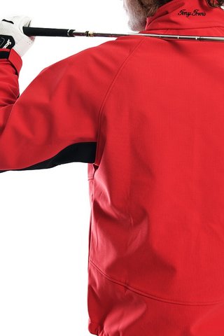 Tony Trevis Herren Windjacke - wasserdicht, rot