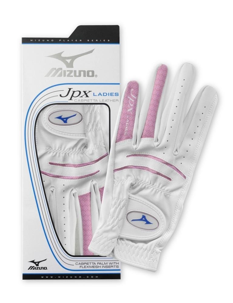Mizuno JPX Damen Golfhandschuh weiss/pink