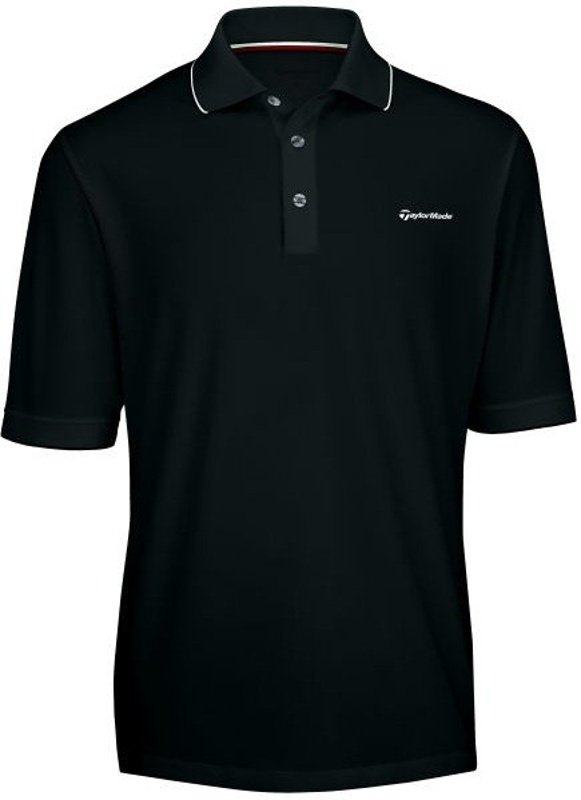 TaylorMade Topped Poloshirt Herren - schwarz