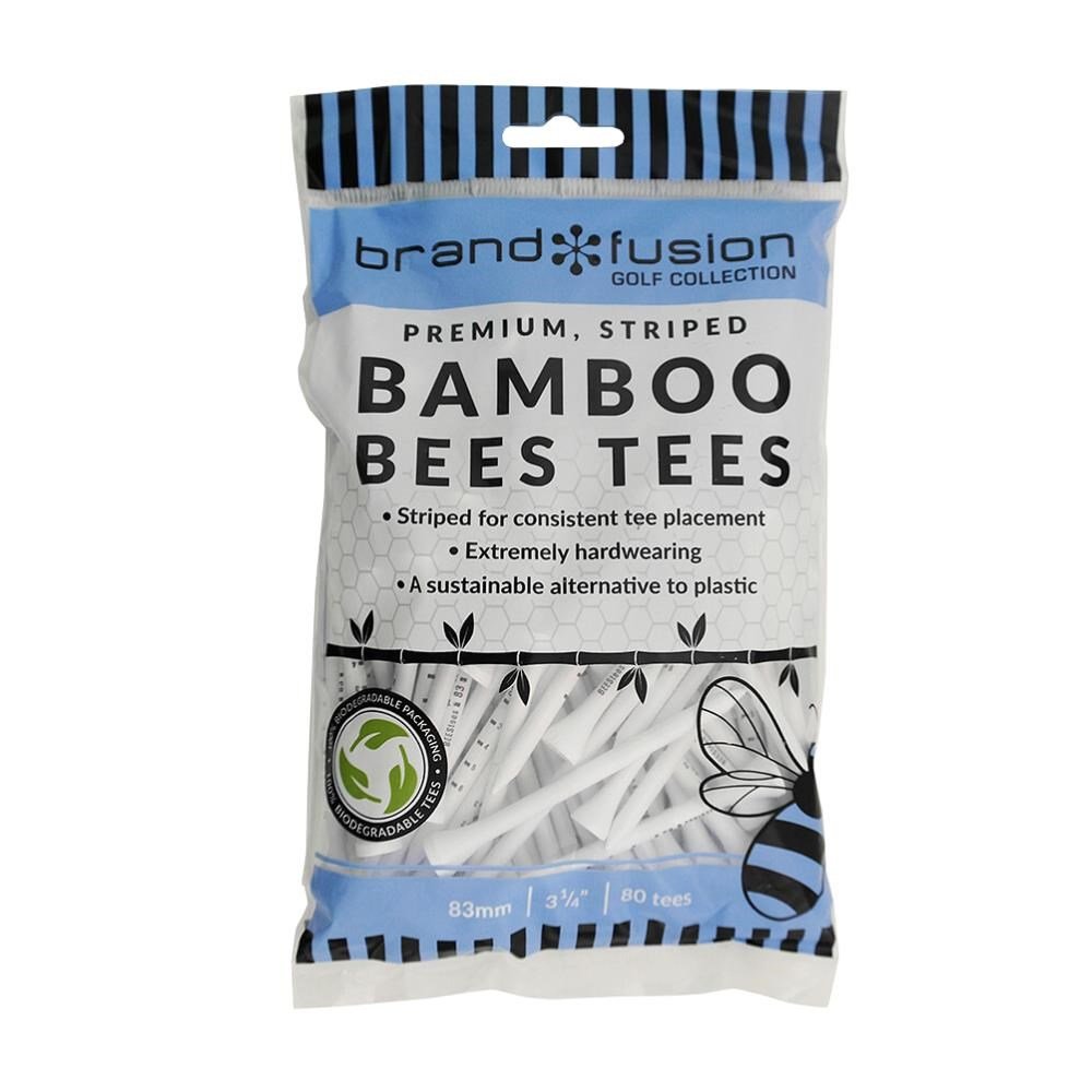 Brand Fusion Bamboo Bees Tees Holztees 83mm, 80Stk.