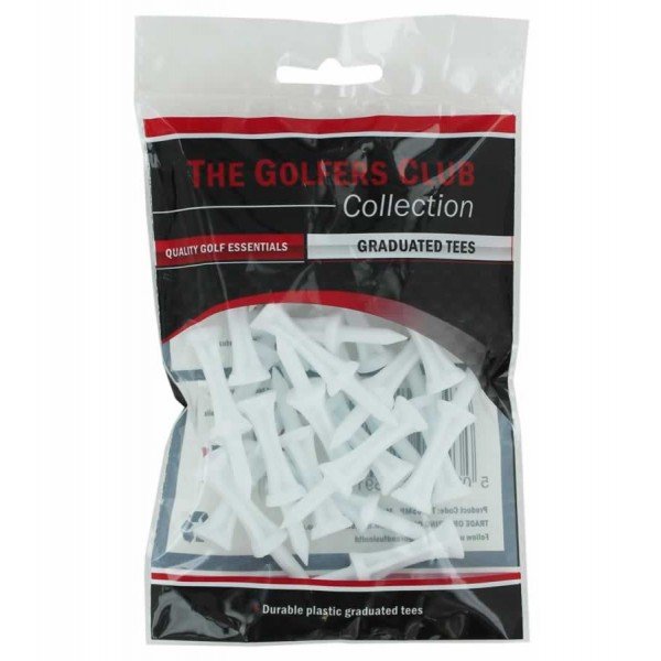 The Golfers Club Collecition Step Golftees, 31 mm, weiss, 25 Stk.