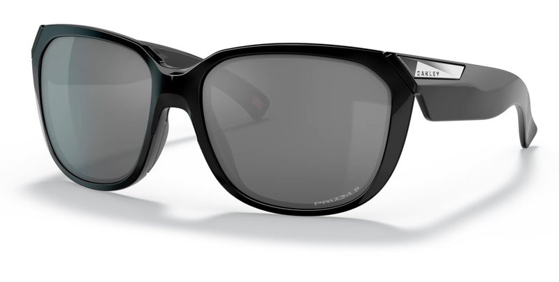 Oakley Rev Up Damen Sonnenbrille, Polished Black/PRIZM Black Polarized