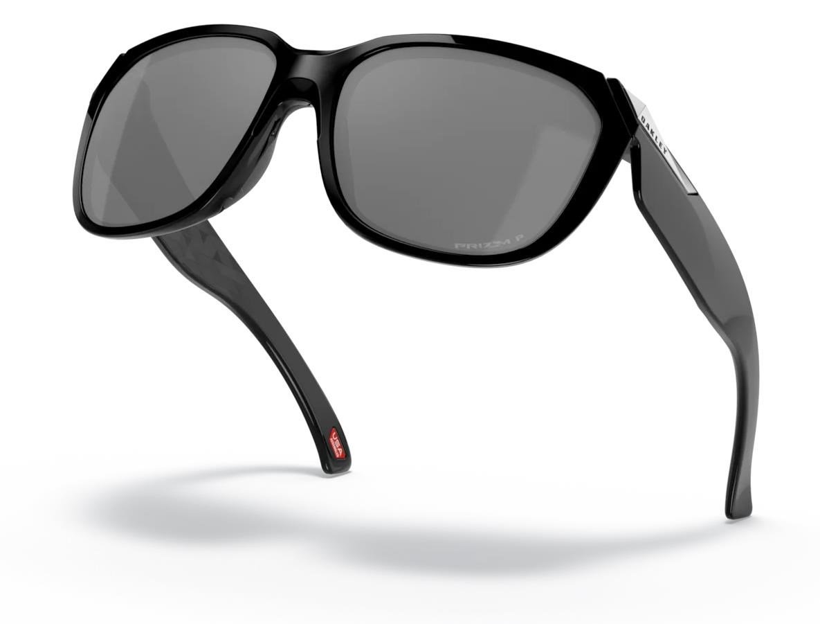 Oakley Rev Up Damen Sonnenbrille, Polished Black/PRIZM Black Polarized