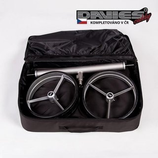 Davies Caddy Premium Reisetasche (mit Akkufach), schwarz