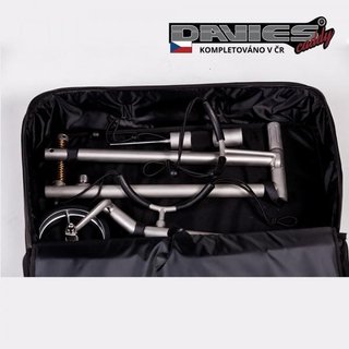 Davies Caddy Premium Reisetasche (mit Akkufach), schwarz