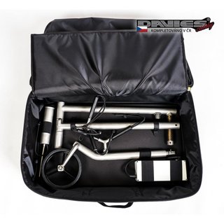 Davies Caddy Premium Reisetasche (mit Akkufach), schwarz