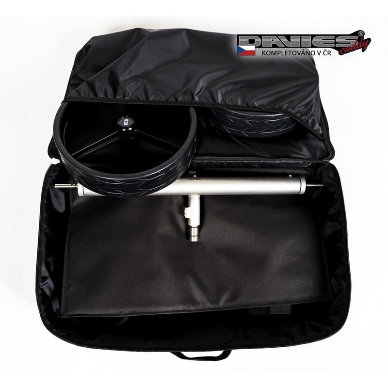 Davies Caddy Premium Reisetasche (mit Akkufach), schwarz