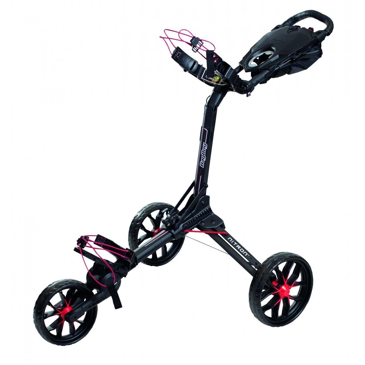Bag Boy Nitron Golf Trolley, schwarz/rot