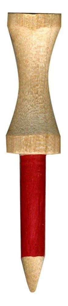 Pride Professional Tee System Step Tees Rot Holz-Tees 53mm (2 1/8"), 50 Stück