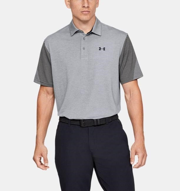 Under Armour Playoff 2.0 Herren Poloshirt, steel grau