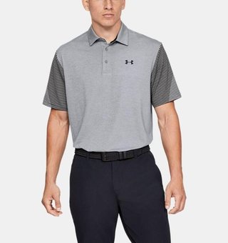 Under Armour Playoff 2.0 Herren Poloshirt, steel grau