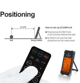 Voice Caddie Swing Caddie Launch Monitor SC200+ schwarz